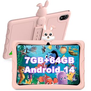 DOOGEE U9 Kid Kinder Tablet Android 14, 10 Zoll HD Augenschutz Kids Tablet, 7GB+64GB/TF 1TB Quad-Core, 5060mAh, WiFi 6, Kinder-Tablet mit Schutzhülle