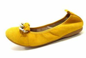 Marco Tozzi Damen Ballerinas in Gelb, Größe 36