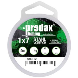 Predax Stahlvorfach für Stinger 1x7 schwarz - 5m Vorfachschnur, Durchmesser/Tragkraft:0.81mm / 27kg
