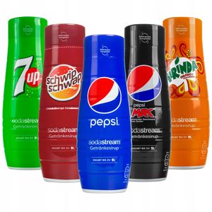 Sodastream Sada 5 sirupov 7UP, Mirinda, Pepsi, SchwipSchwap, PepsiMax