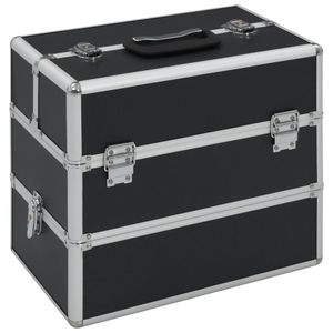 Prémiový kozmetický kufrík Prolenta 37x24x35 cm čierny hliník