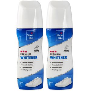 Sneaker Premium Whitener Schuhcreme für weiße Schuhe Schuhpflege Creme 2er Set