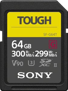 Sony SDXC G Tough series    64GB UHS-II Class 10 U3 V90