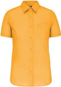 Kariban Popeline-Kurzarmhemd Baumwollpolyester pflegeleicht für Damen