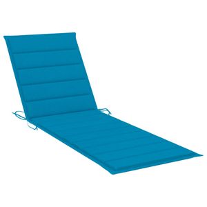 Neues Produkt - BEST Sonnenliegen-Auflage Blau 200x60x3 cm Stoff,Einfach zu installieren & Schlichten Design 200 x 60 x 4 cm Beständig 1parcel