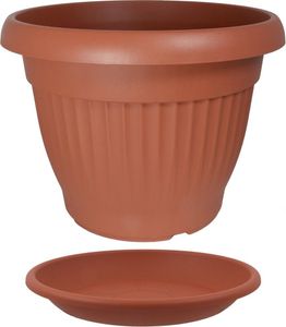 MePla - Set - Kübel Campana Ripp ø 70 + US ø 58 cm terra
