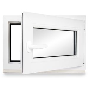 Kellerfenster Kunststoff weiß Dreh-Kipp 50x40 cm(BxH) DIN Rechts 2 -fach Glas