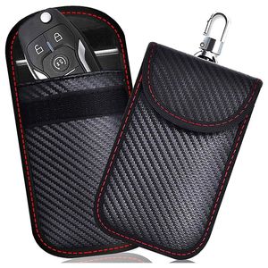 Schlüsseltasche,Keyless Go Schutz Autoschlüssel, 2er Pack Mini RFID Autoschlüssel Schutz Keyless Go Schutzhülle Funkschlüssel Abschirmung Schlüsseletui Leder Schlüsseletui Schlüsseltasche Strahlenschutz (2-tlg)