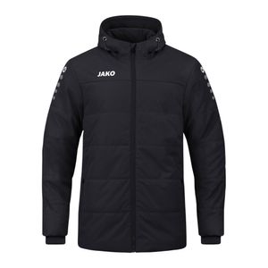 JAKO Coachjacke Team mit Kapuze schwarz M