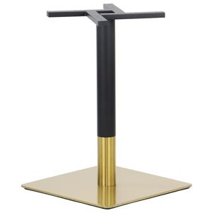 Tischgestell, Tischbeine aus Edelstahl SH-3002-6/GB, für Büro, Hotel, Restaurant, Maße 50x50x72 cm, goldfarbener Edelstahl