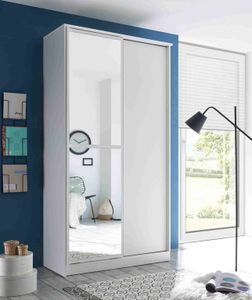 Aledo Schiebetürenschrank 120 cm Weiß