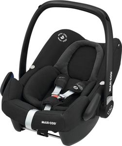 Maxi-Cosi Rock Babyschale, i-Size Babyautositz, Nutzbar ab Geburt bis 12 Monate, Frequency Black, Schwarz