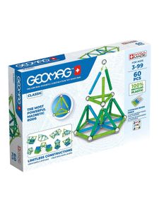 Geomag Spielwaren GEOMAG Classic Green Line 60tlg. Magnetbaukästen Konstruktionspielzeug plahap1222