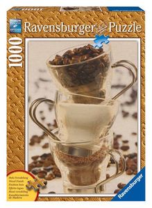 Ravensburger 19003 - Kaffee Stillleben - 1000 Teile Holzstruktur Puzzle