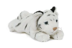 Plüschtier Tiger weiß, 14 cm, Pettie, Stofftier Kuscheltier Raubkatze Wildtier