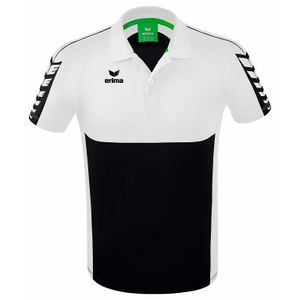 erima Six Wings Poloshirt schwarz/weiß M
