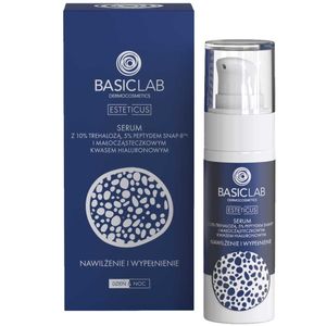 Basiclab Serum with Trehalose 10% and 5% Peptide for Hydration and Wrinkle Reduction 30ml