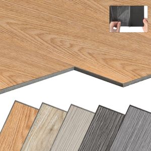 NAIZY PVC Bodenbelag Vinylboden Selbstklebend mit Holz-Effekt, 36 Vinyl Fliesen 5,02m² Bodenfliesen Selbstklebend, Klebefliesen Boden Verschleißfest Wasserfest für Wohnzimmer Küche, Eiche Klassische