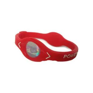 Energetický náramok Energy Ion Band Silikónová kapela Fitness červená M