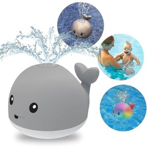Baby Badespielzeug, Wasserspielzeug ab 1 Jahr, Wal Sprinkler, Badespielzeug mit LED Licht, Badewanne ab 1 Jahr - SLOSHY