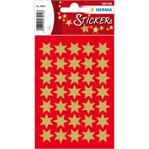HERMA Vianočné nálepky DECOR "Stars", 16 mm, zlatá