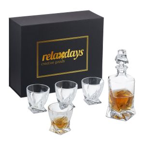 relaxdays Whisky Set 5-teilig