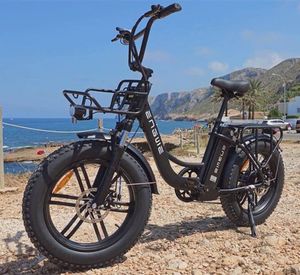 ENGWE L20 E Bike pánské elektrokolo elektrokolo s 48V 13Ah baterií, 20palcové elektrokolo, 7rychlostní elektrokolo s LCD displejem, 25km/h, do 150km, černá barva