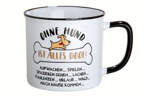 Kaffeetasse Tasse Hund Familie Porzellan Gilde Geschenk Tier Kaffeebecher 