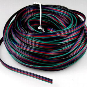 ChiliTec Anschlusskabel für RGB LED-Stripes 20m-Ring, 4-adrig rot-grün-blau-schwarz