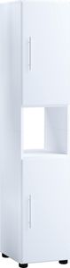 VCM dřevěný koupelnový nábytek spodní skříňka vysoká skříňka, midi skříňka koupelnová skříňka Flandu bílá