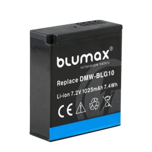 Blumax Akku | für Panasonic DMW-BLG10E Digitalkamera | Kapazität 1025mAh  |Spannung 7,2Volt | Video- und  Kamerazubehör