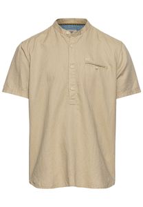 Kurzarm Hemd aus einem Leinen-Baumwollmix