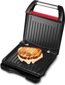 GEORGE FOREMAN Fitnessgrill Steel Compact S Rot