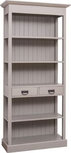 Casa Padrino Landhausstil Shabby Chic Schrank Antik Grau 91 x 39 x H. 197 cm - Landhausstil Esszimmer Schrank - Massivholz Möbel - Landhausstil Shabby Chic Möbel