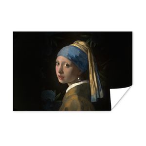 MuchoWow® Poster Das Mädchen mit dem Perlenohrring - Vermeer - Pflanzen 30x20 cm - Plakate - Print