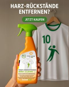 Trikotharz Handball Entferner 750ml Spray | Effektive Entfernung von Harzrückständen auf Trikots & Sporttextilien  Schonende Reinigung ohne Rückstände