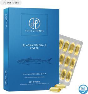 Perfect Health - Omega 3 Kapseln Vegan - Fischöl Hochdosiert - 1000mg - Hochdosiert EPA & DHA - 30 Softgele Kapseln