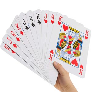 Jumbo Pokerkarten XXL Spielkarten für Poker, Romé und Co
