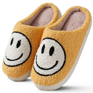 Damen Herren Stoff Hausschuhe Slipper Schlappen Pantoffeln Emoji Gelb Gr.36/37 Damen Herren Stoff Hausschuhe Slipper Schlappen Pantoffeln Emoji Gelb Gr.36/37