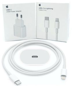 Original Apple  1m USB-C Ladekabel  +  20W Adapter Schnell Ladegerät / iPhone, iPad oder AirPod