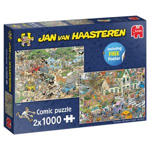 Jumbo 19001 Jan van Haasteren Der Sturm & Die Safari 2x1000 Teile Puzzle