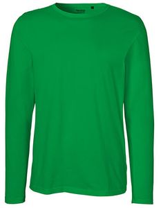 Neutrálne pánske tričko s dlhým rukávom O61050 Green Green L
