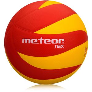 Volleyball Schulball Spielball Trainingsvolleyball Meteor NEX #5 gelb/rot