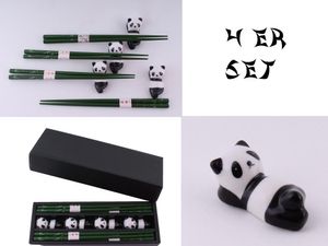 080 Essstäbchen Chopsticks 4 er Set, Motiv Panda