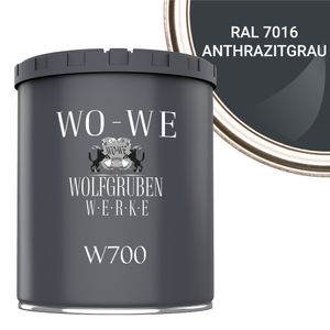Betonfarbe Bodenfarbe Bodenbeschichtung W700 Anthrazit-Grau RAL 7016 - 1L