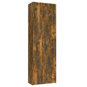 vidaXL Büroschrank Räuchereiche 60x32x190 cm Holzwerkstoff