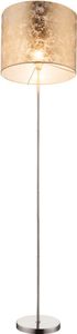 LED Stehleuchte, Textil gold, H 160 cm