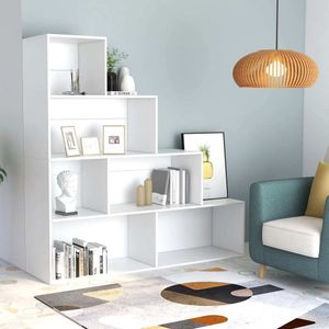 vidaXL Bücherregal/Raumteiler Weiß 155x24x160 cm Holzwerkstoff vidaXL Bücherregal/Raumteiler Weiß 155x24x160 cm Holzwerkstoff