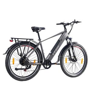 27,5 "15AH E Bike, elektrický bicykel trekkingový bicykel e-bike muži dámy, 100 km dojazd, e-bike so 7-rýchlostnou prevodovkou, pedelec mestský bicykel e-bike šedý 27,5 "15AH E Bike, elektrický bicykel trekkingový bicykel e-bike muži dámy, 100 km dojazd, e-bike so 7-rýchlostnou prevodovkou, pedelec mestský bicykel e-bike šedý
