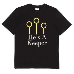 Harry Potter - "Quidditch Keeper" T-Shirt für Herren PG1637 (XS) (Schwarz)
